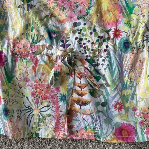 $199 DANIELLE ROLLINS size XS Audrey Top Liberty London  TRESCO WHITE  Fabric - Picture 8 of 9